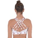 Christmas Background Wrapping Cross String Back Sports Bra View2