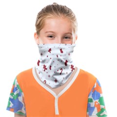 Christmas Background Wrapping Face Covering Bandana (kids) by artworkshop