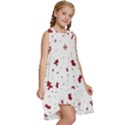 Christmas Background Wrapping Kids  Frill Swing Dress View3