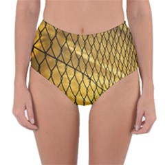 Chain Link Fence  Reversible High-waist Bikini Bottoms by artworkshop