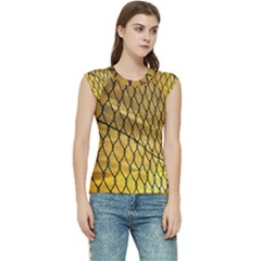 Chain Link Fence  Women s Raglan Cap Sleeve Tee by artworkshop