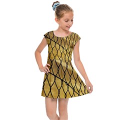 Chain Link Fence  Kids  Cap Sleeve Dress by artworkshop