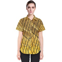 Chain Link Fence  Women s Short Sleeve Shirt