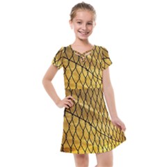 Chain Link Fence  Kids  Cross Web Dress by artworkshop