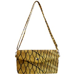 Chain Link Fence  Removable Strap Clutch Bag by artworkshop