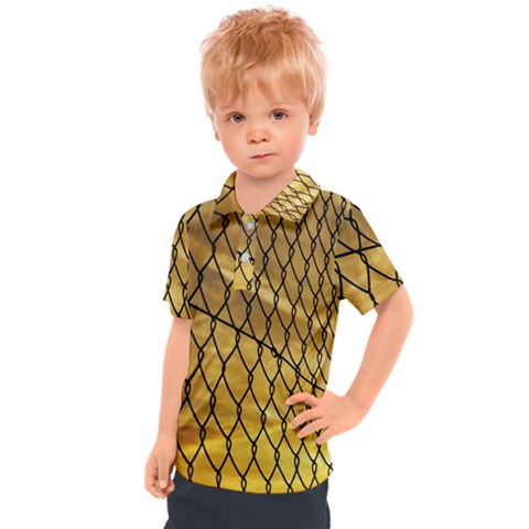 Chain Link Fence  Kids  Polo Tee by artworkshop