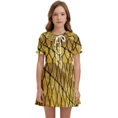 Chain Link Fence  Kids  Sweet Collar Dress by artworkshop