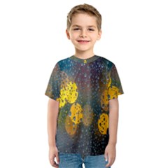 Bokeh Raindrops Window  Kids  Sport Mesh Tee