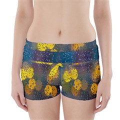 Bokeh Raindrops Window  Boyleg Bikini Wrap Bottoms