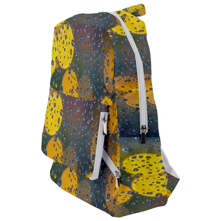 Bokeh Raindrops Window  Travelers  Backpack