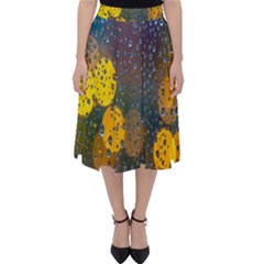 Bokeh Raindrops Window  Classic Midi Skirt by artworkshop