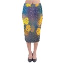 Bokeh Raindrops Window  Velvet Midi Pencil Skirt View1