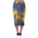 Bokeh Raindrops Window  Velvet Midi Pencil Skirt View2