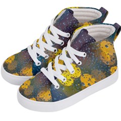 Bokeh Raindrops Window  Kids  Hi-top Skate Sneakers by artworkshop