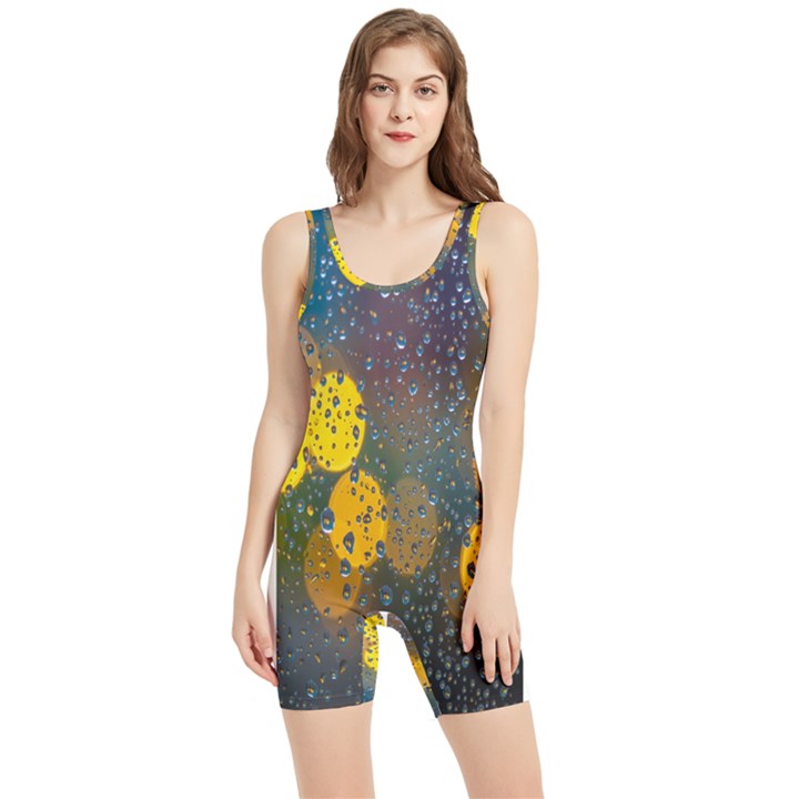 Bokeh Raindrops Window  Women s Wrestling Singlet