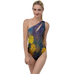 Bokeh Raindrops Window  To One Side Swimsuit by artworkshop