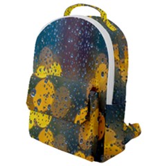 Bokeh Raindrops Window  Flap Pocket Backpack (small) by artworkshop