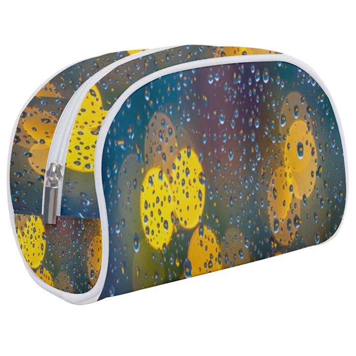 Bokeh Raindrops Window  Make Up Case (Medium)