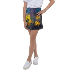 Bokeh Raindrops Window  Kids  Tennis Skirt by artworkshop