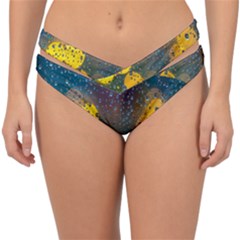 Bokeh Raindrops Window  Double Strap Halter Bikini Bottom by artworkshop