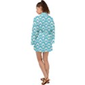  Waves Ocean Blue Texture Long Sleeve Kimono View2