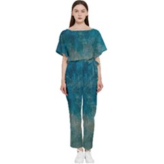  Pattern Design Texture Batwing Lightweight Chiffon Jumpsuit by artworkshop