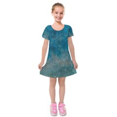  Pattern Design Texture Kids  Short Sleeve Velvet Dress by artworkshop