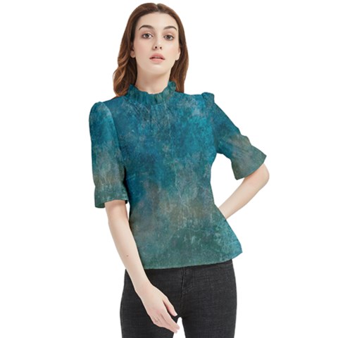  Pattern Design Texture Frill Neck Blouse by artworkshop