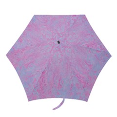  Texture Pink Light Blue Mini Folding Umbrellas