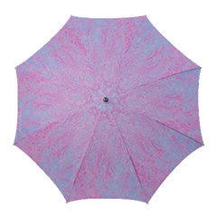  Texture Pink Light Blue Golf Umbrellas by artworkshop