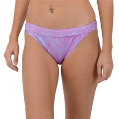  Texture Pink Light Blue Band Bikini Bottom by artworkshop