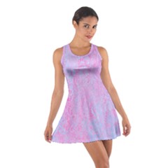  Texture Pink Light Blue Cotton Racerback Dress by artworkshop