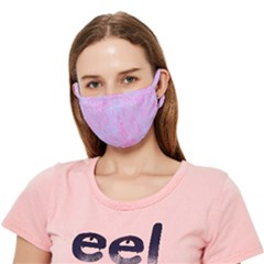  Texture Pink Light Blue Crease Cloth Face Mask (adult) by artworkshop