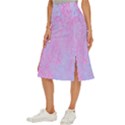  Texture Pink Light Blue Midi Panel Skirt View2