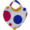 Circles Giant Heart Shaped Tote View2