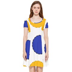 Circles Inside Out Cap Sleeve Dress by nateshop