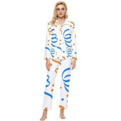 Confetti Womens  Long Sleeve Velvet Pocket Pajamas Set by nateshop