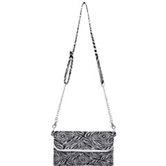 Design-background White Black Mini Crossbody Handbag