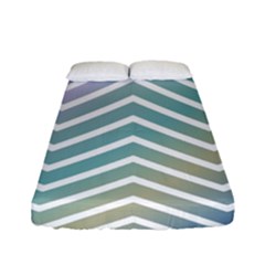 Zigzag-maves Fitted Sheet (full/ Double Size) by nateshop