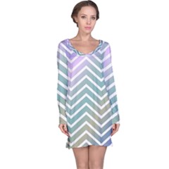 Zigzag-maves Long Sleeve Nightdress by nateshop