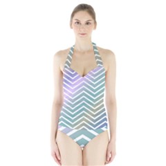 Zigzag-maves Halter Swimsuit by nateshop