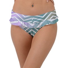 Zigzag-maves Frill Bikini Bottom by nateshop