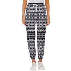 Zentangle Cropped Drawstring Pants by nateshop