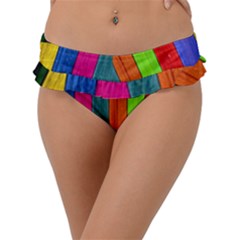 Wood Calor Frill Bikini Bottom