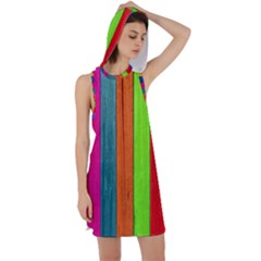 Wood Calor Racer Back Hoodie Dress by nateshop