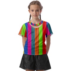 Wood Calor Kids  Front Cut Tee