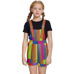 Wood Calor Kids  Short Overalls by nateshop