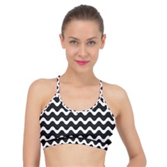 Wave-black White Basic Training Sports Bra by nateshop