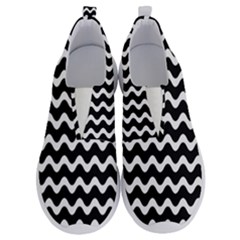 Wave-black White No Lace Lightweight Shoes by nateshop