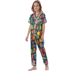 Presents-gift Kids  Satin Short Sleeve Pajamas Set by nateshop